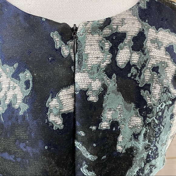 Zara Abstract Ink Splatter Jacquard Dress - Picture 10 of 14